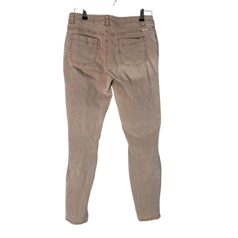 prAna Jeans Women's 6 Pink Corduroy Skinny Ankle Mid Rise Cotton Button Fly - Picture 2 of 7